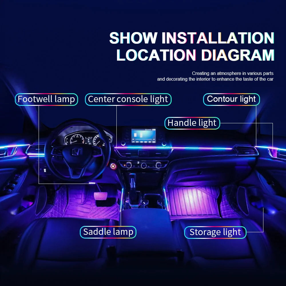 AutoGlow™ Symphony Pro-Acrylic Ambient Lighting System (Multi-Zone)