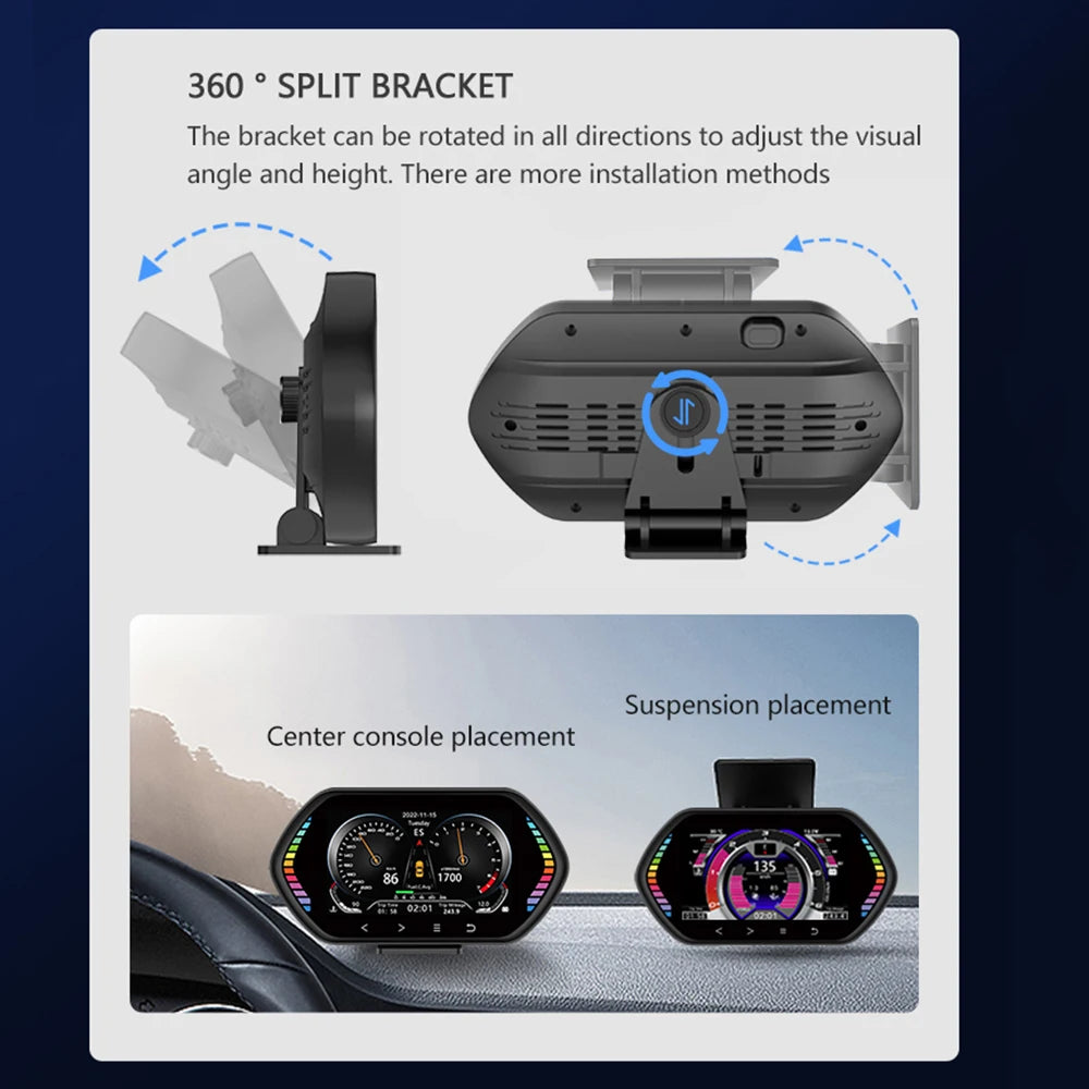 AutoGlow™ Pro-HUD Digital Speedometer & Diagnostics