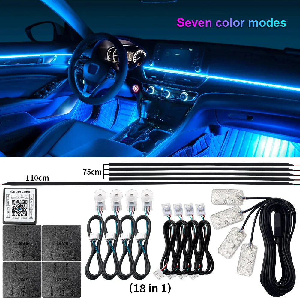 AutoGlow™ Symphony Pro-Acrylic Ambient Lighting System (Multi-Zone)