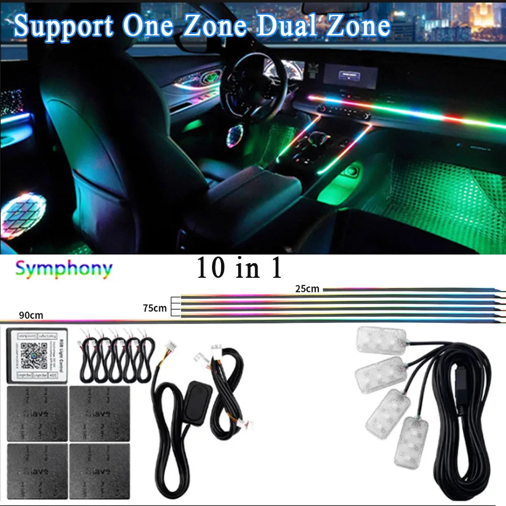 AutoGlow™ Symphony Pro-Acrylic Ambient Lighting System (Multi-Zone)
