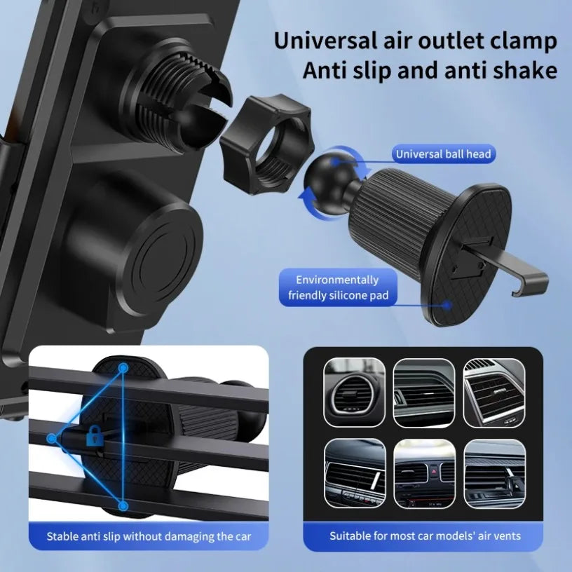 AutoGlow™ Ultra-Charge 66W Hybrid Magnetic & Auto-Clamp Mount