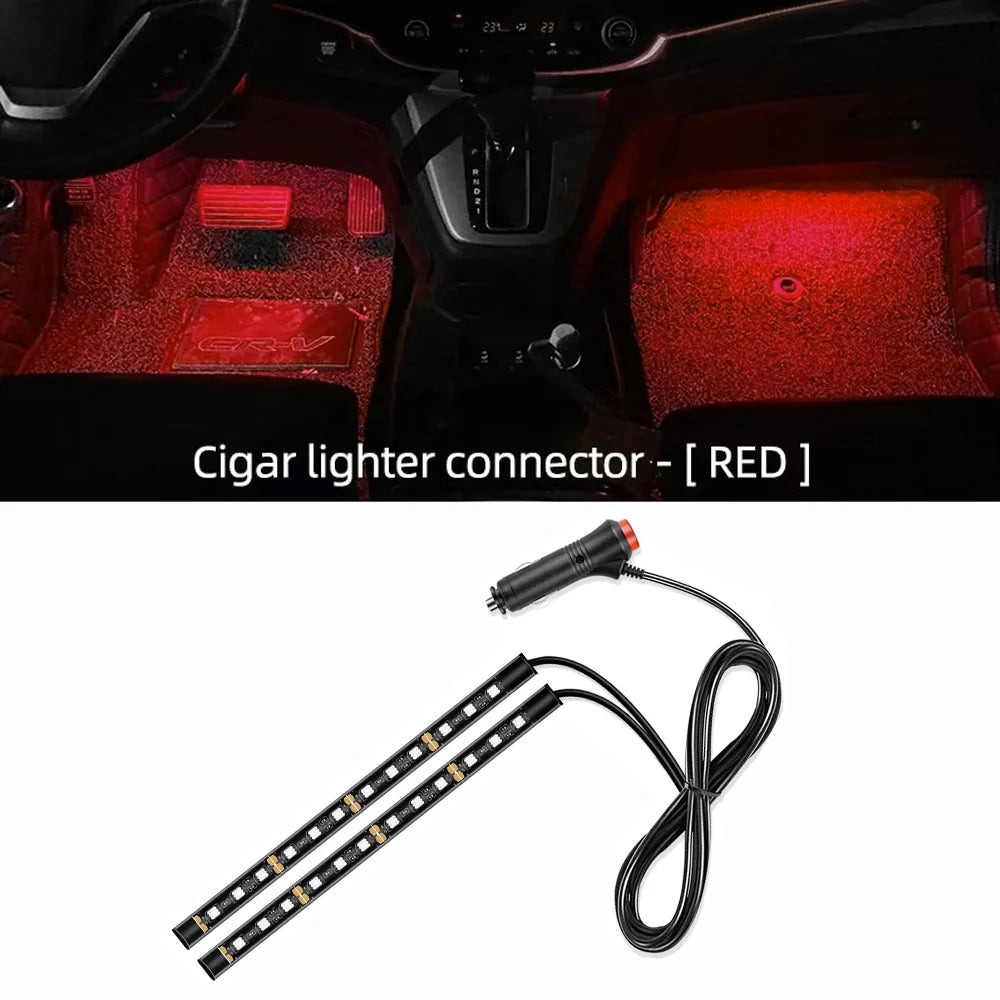 AutoGlow™ USB Stealth-Beam Interior Footwell Lights