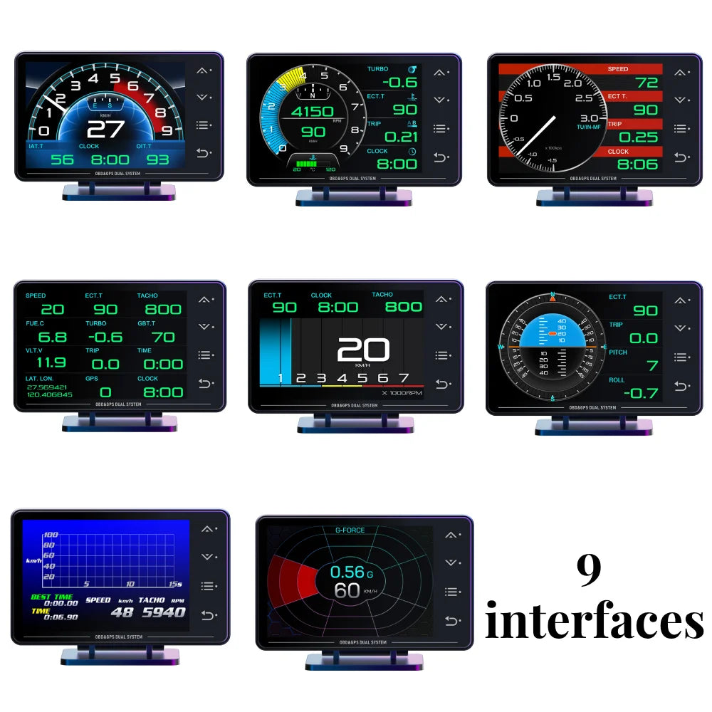 SmartDrive XS OBD2 Head-Up Display (HUD) – Real-Time Speed & Car Diagnostics