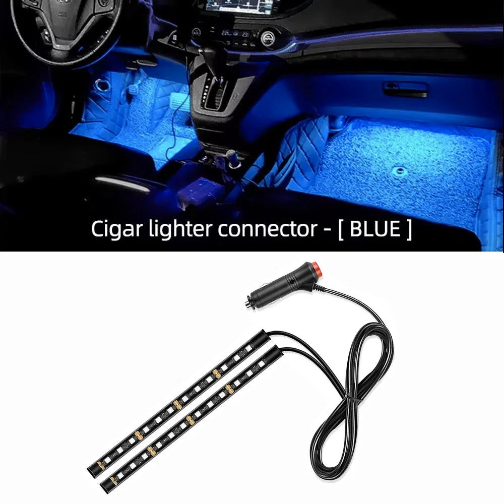 AutoGlow™ USB Stealth-Beam Interior Footwell Lights