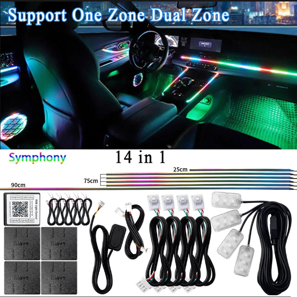 AutoGlow™ Symphony Pro-Acrylic Ambient Lighting System (Multi-Zone)