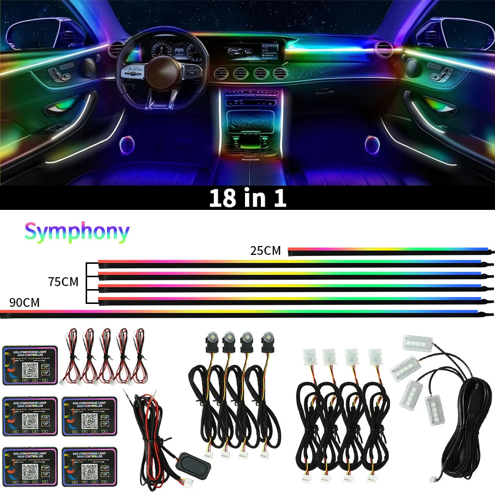 AutoGlow™ Symphony Acrylic-Lite 18-in-1 Ambient Kit
