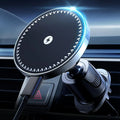 UYUXIO Magnetic Wireless Car Charger Air Vent 15W Fast Charging Adapter Car Mount Phone Holder with Magnet for iPhone 17 16 15