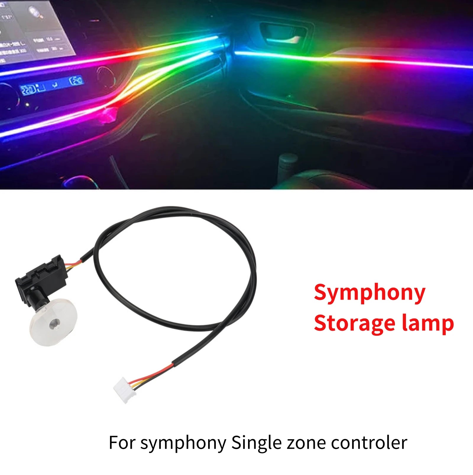 For 18In1 LED Strip Car Ambient Lights accessories Full Color Interior Acrylic Strip Light Guide Fiber Optic Interior light