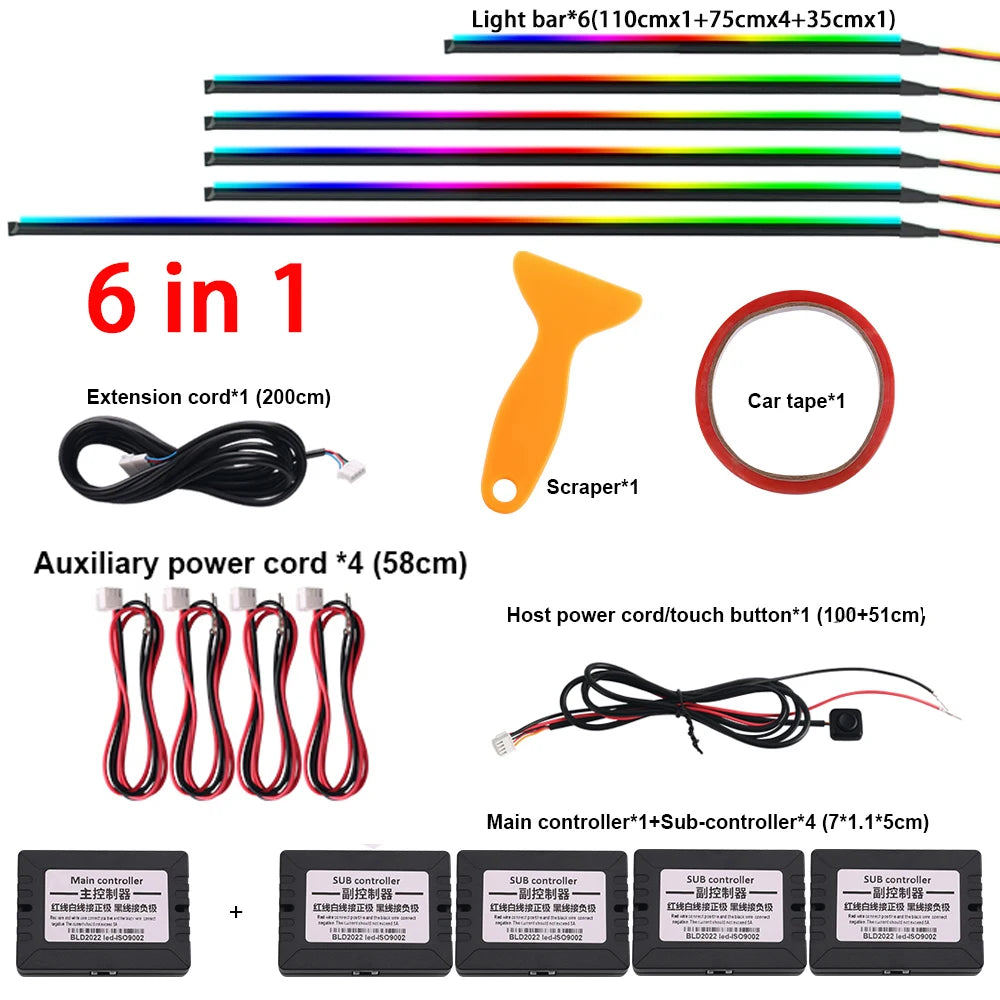 AutoGlow™ Spectra-Guide 18-in-1 Ambient Lighting Kit