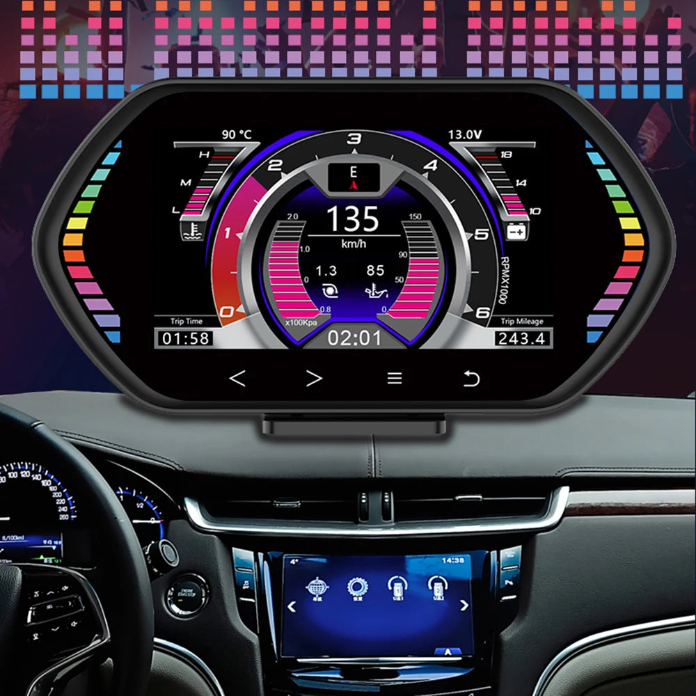 AutoGlow™ Pro-HUD Digital Speedometer & Diagnostics