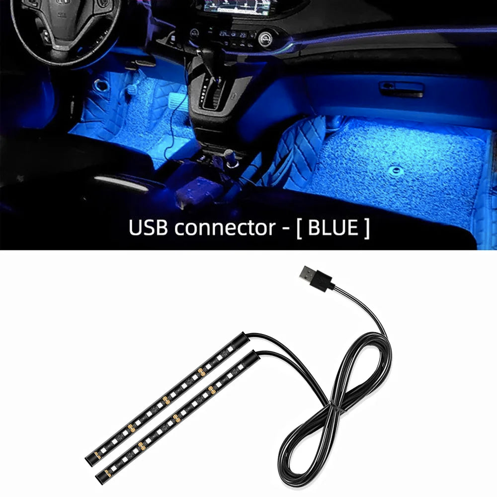 AutoGlow™ USB Stealth-Beam Interior Footwell Lights