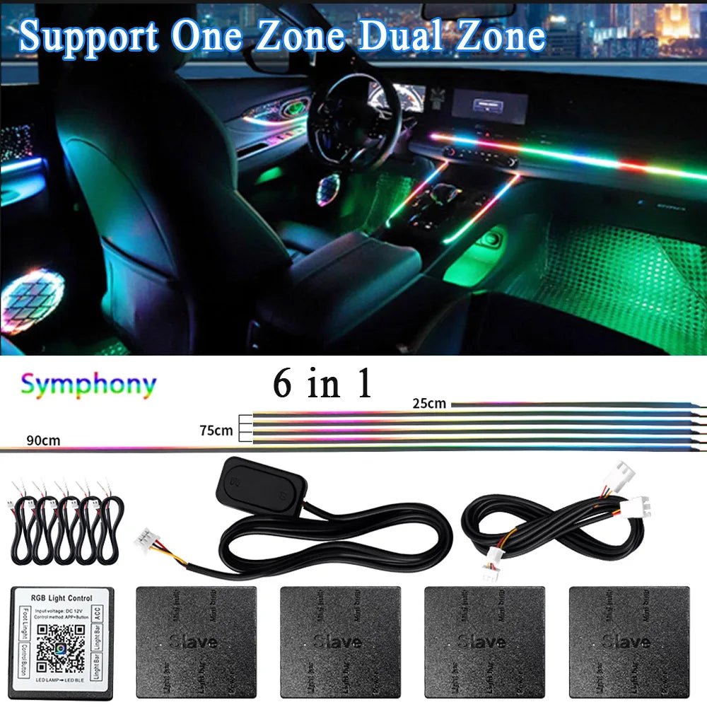 AutoGlow™ Symphony Pro-Acrylic Ambient Lighting System (Multi-Zone)