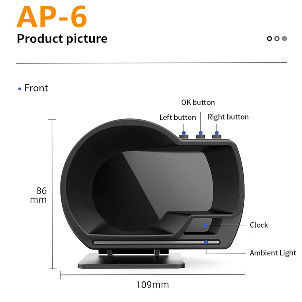 AutoGlow™ Dual-System Smart HUD & Diagnostic Scanner