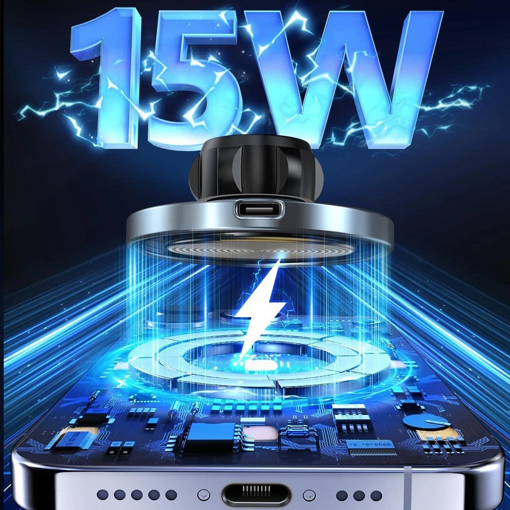 AutoGlow™ Ultra-Hold 15W Magnetic Fast-Charger