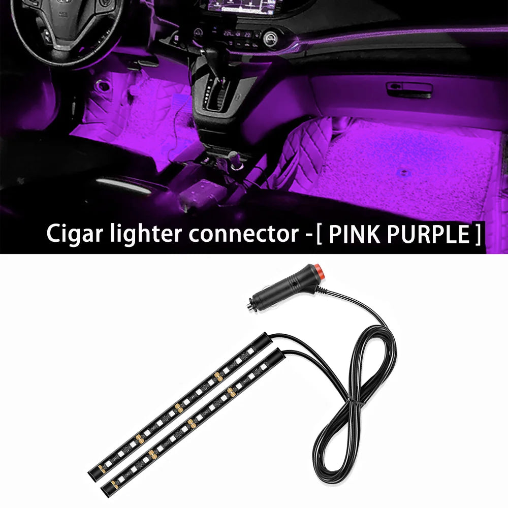 AutoGlow™ USB Stealth-Beam Interior Footwell Lights