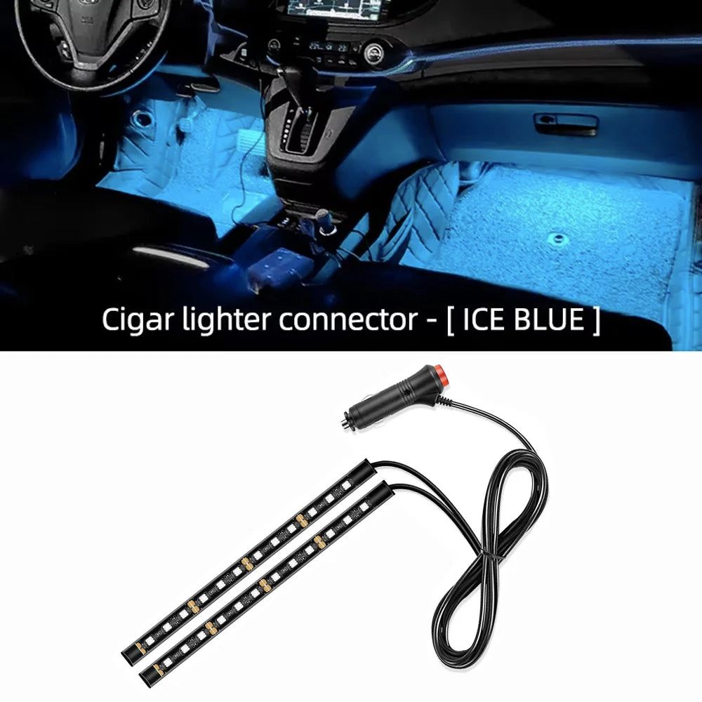 AutoGlow™ USB Stealth-Beam Interior Footwell Lights