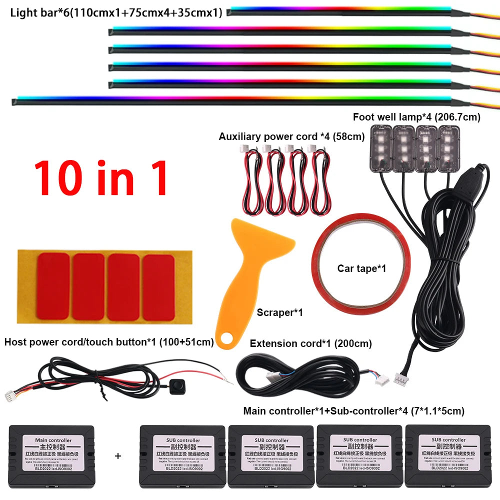 AutoGlow™ Spectra-Guide 18-in-1 Ambient Lighting Kit